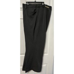 Lane Bryant Houston‎ Pant Plus Size 26 Petite Gray Business Career Cuffed